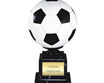 Soccer League Champion Trophy: Custom Engraved FIFA Style Award