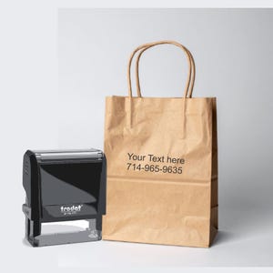 Custom Self-Inking Stamp: Personalized Text, Multiple Colors