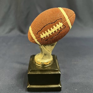 Small Football Trophy with Custom Engraved Plate - Perfect Award for Youth Leagues, Tournaments, or Fantasy Football Champions