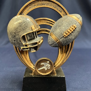 Custom Football Trophy for Kids - 6” Resin Award with Engraving - Perfect for Youth Sports, Team Celebrations, & Tournaments