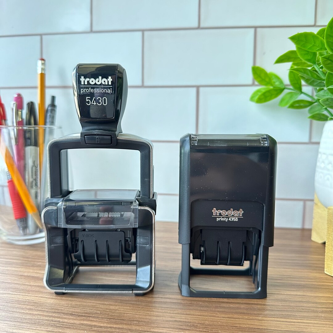 Changeable Date Bank Teller Stamp Custom Banker Stamp Bank Teller Stamp