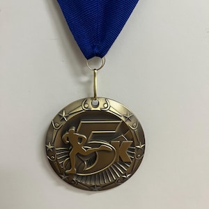 Large 5K Runner Medal - Marathon Finisher Award - Perfect for 5K, 10K, Half & Full Marathon Achievements - Running Gift Keepsake
