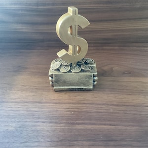 Custom Engraved Dollar Sign Trophy – 6&quot; Business Award