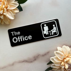Personalized Door Sign from the show The Office, Customizable Office Name Plate, The Office Merchandise, &quot;The Office&quot; TV Show Sign
