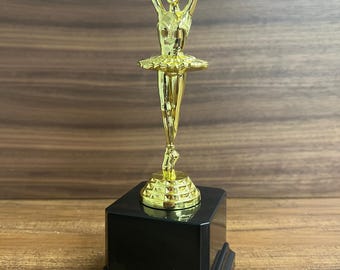 Trophée Ballerine Résine Dorée Avec Gravure Gratuite - Années De Danse
