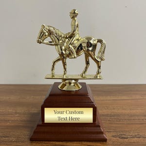 Trofeo equestre inciso personalizzato – Premio di equitazione personalizzato per competizioni, spettacoli e risultati – Regalo perfetto per i cavalieri