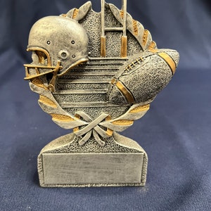 Football Resin Trophy - Perfect for Little League, Team Participation, or Tournament Awards - Celebrate Young Champions in Style