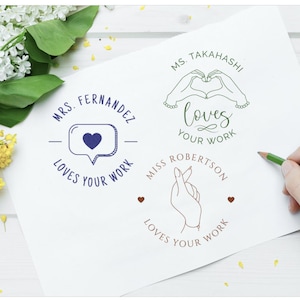 Custom Teacher Stamps, Teacher grading stamp, Teacher Approves Stamp, Personalized teacher stamp, Accommodations Stamp, elementary school