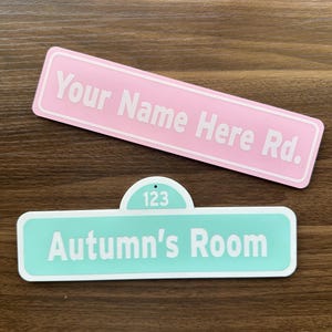 Personalized Name Street Sign, Street Sign Wall Display, Custom Street Sign, Personalized Road Sign for Kids Room, Design Your Own Sign