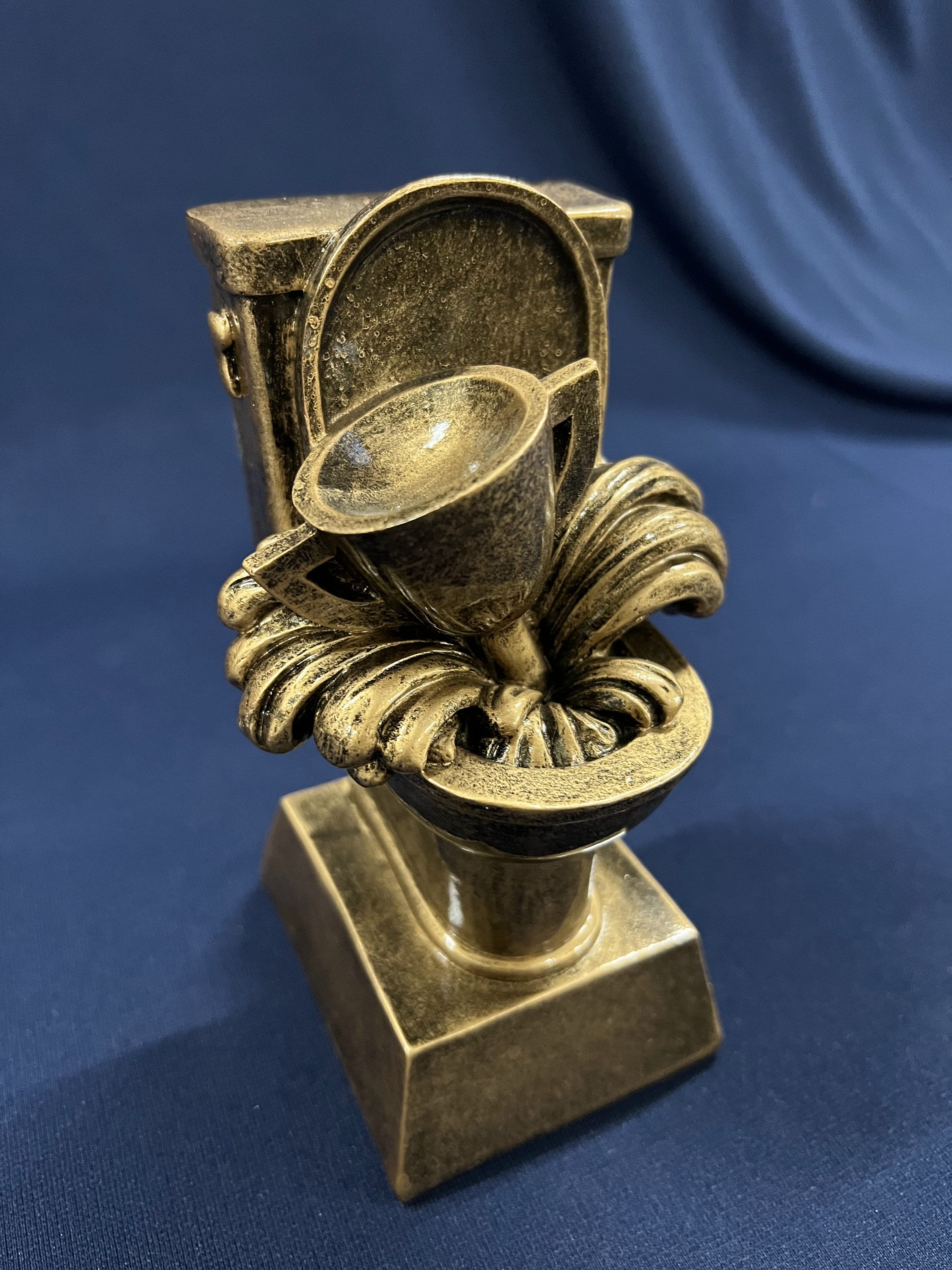 Loser Trophy Toilet Bowl Medal Fantasy Football Chain Fantasy Football Loser  Trophy - Large Toilet Bowl Medal \u0026 Chain Award For Last Place Prize  Lombardi Trophy, image size:2250x3000