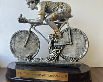 Cycliste - Sculpture bronze par Ben Wouters