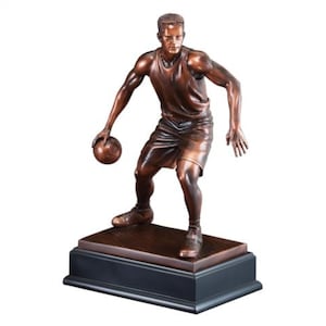Basketball MVP Trophy – Custom Engraved League Award – 14&quot; Sports Trophy – Personalized Basketball Gift