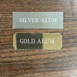 Custom Rotary Engraved Aluminum Plaque Plate - Personalized Gift for Awards, Recognition, and Keepsakes - Durable & Elegant Design!