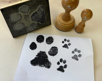 Custom Paw Print Stamp: Pet lover keepsake Dog or Cat