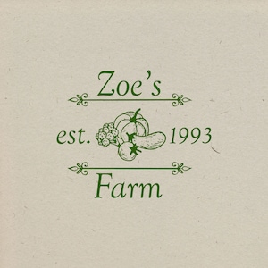 Veggie Logo Stamp | Custom Branding Stamp | Custom Logo Stamp | Brand Stamp | Garden Design Logo Stamp | Custom Business Branding Stamp