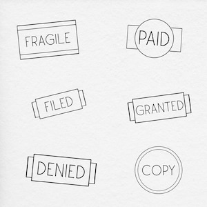 Business Stock Stamps | Fragile Stamp | Paid Stamp | Filed Stamp | Granted Stamp | Denied Stamp | Copy Stamp | Self-Ink Stamp | Office Stamp