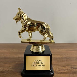 Best Dog Trophy - Custom Engraved Award for Dog Shows, Grooming, or Birthdays - Celebrate Your Pup&#39;s Big Day with Personalized Recognition!