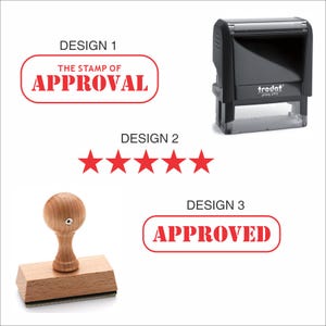 承認のスタンプ：DIYクラフト用の手作り木製ゴム印