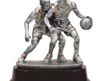 Basketball Best Defender Trophy – Custom Engraved 6" Award – Defensive Player of the Year – Personalized Sports Trophy