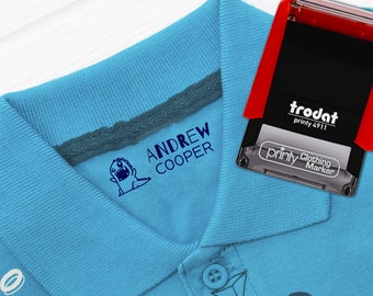 Custom Clothing Stamp: Personalized Name, School Uniforms, Fabric Stamp
