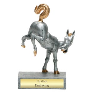 Custom Horse&#39;s Rear Bobble Trophy - Biggest Ass Award - Personalized Engraving - Gag Trophy - Funny Recognition - Prank Gift - Ass shake
