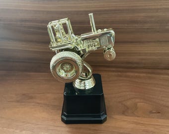 Personalized Tractor Trophy – Custom Engraved Farm Award, Tractor Lover Gift, Agriculture Achievement