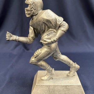 Large Football MVP Trophy with custom engraved plaque – perfect for celebrating team champions, MVPs, and tournament victories in style