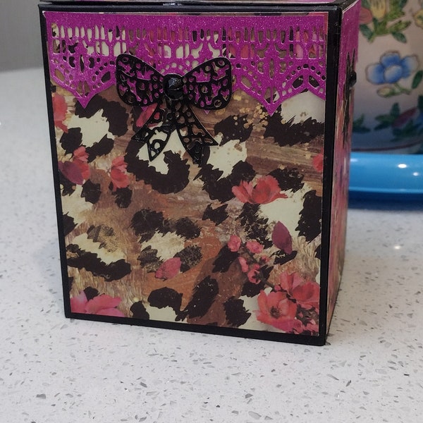 Animal Print Tissue Box Cover