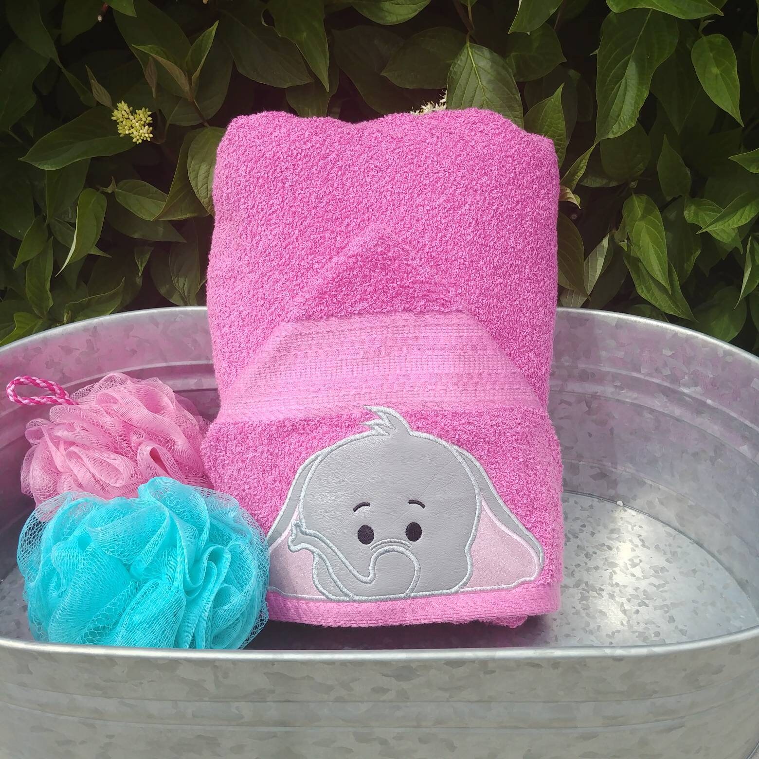 Hooded Bath Towel Baby Elephant Beach Towel Birthday Etsy