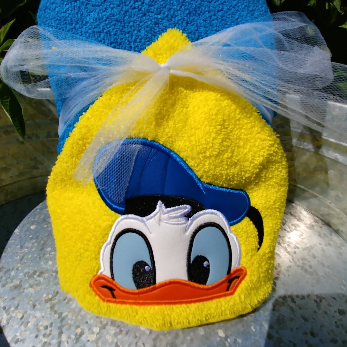 Duck Hooded Towel Character Inspired Bath Time Pool Etsy
