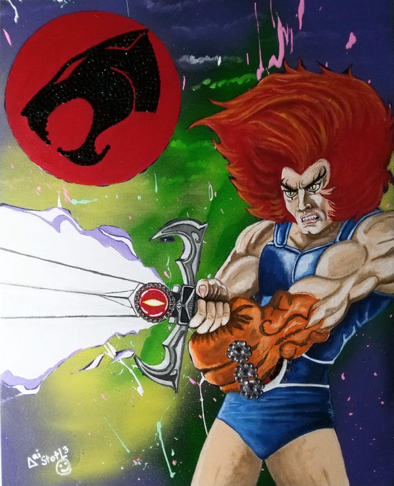 The Thundercats iCONS Acrylic paintings on 16 x 20 Flat Canvas Panel