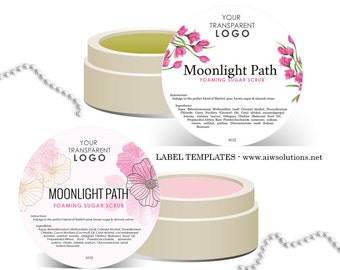 candle label soy wax label label template skin care label etsy