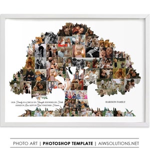 Big family tree and grass photo collage,Genealogy photo collage,Heritage photo montage,Family history photo montage,Descendant photo collage