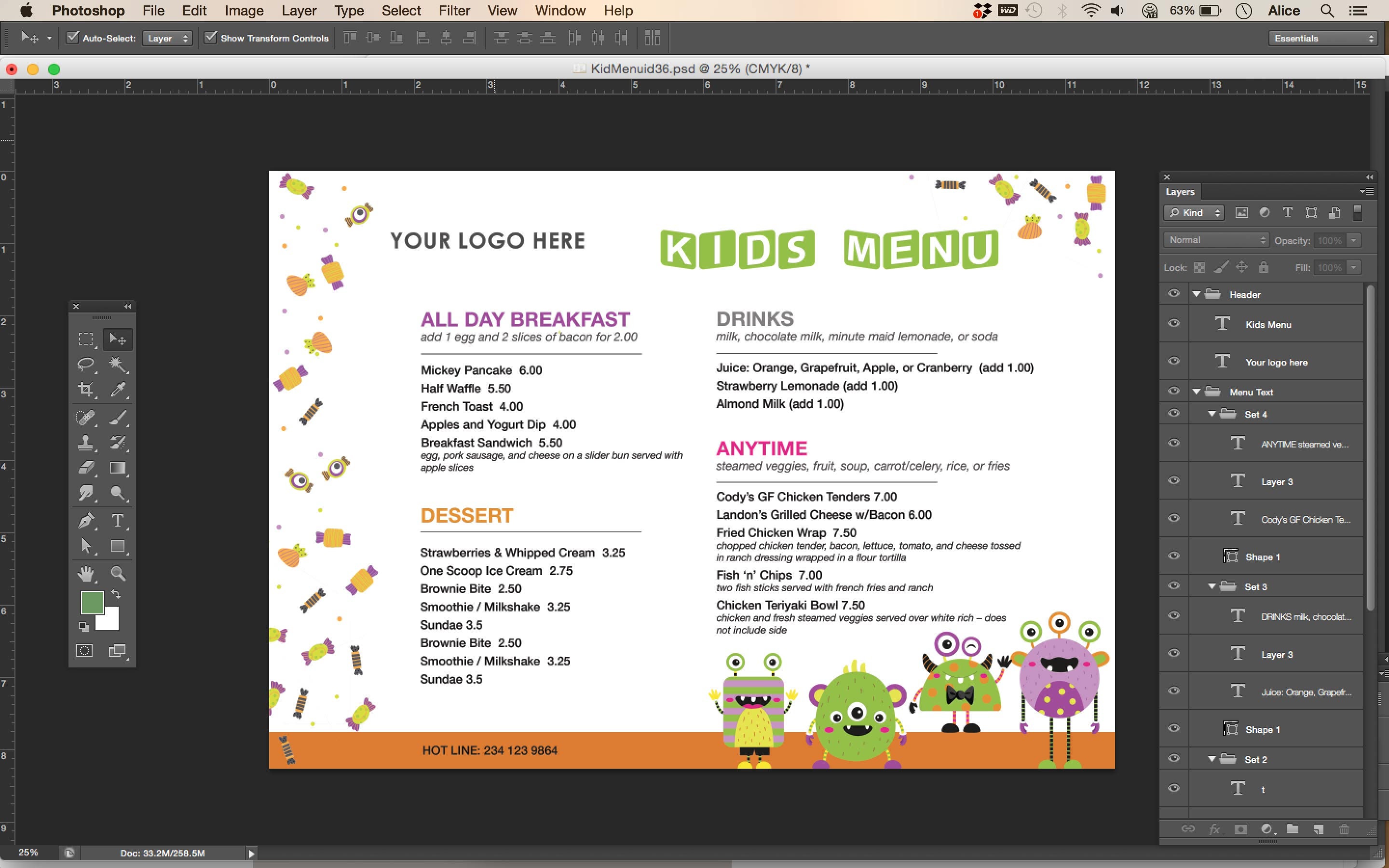 Canva Kids' Meal Menu , Kids Menu, Restaurant Kid Style, Kid Menu ...