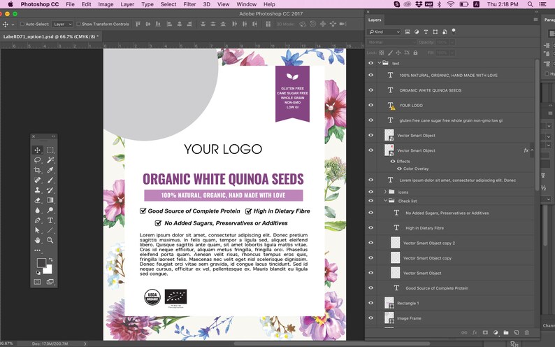 Product label design food label templates editable product labels cometic label templates pouch label template kraft bag label design