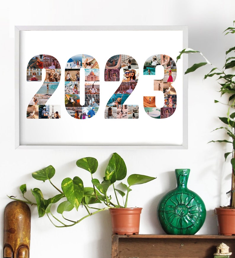 2023 Anniversary Gift Idea 2023 New Year Photo Collage Etsy
