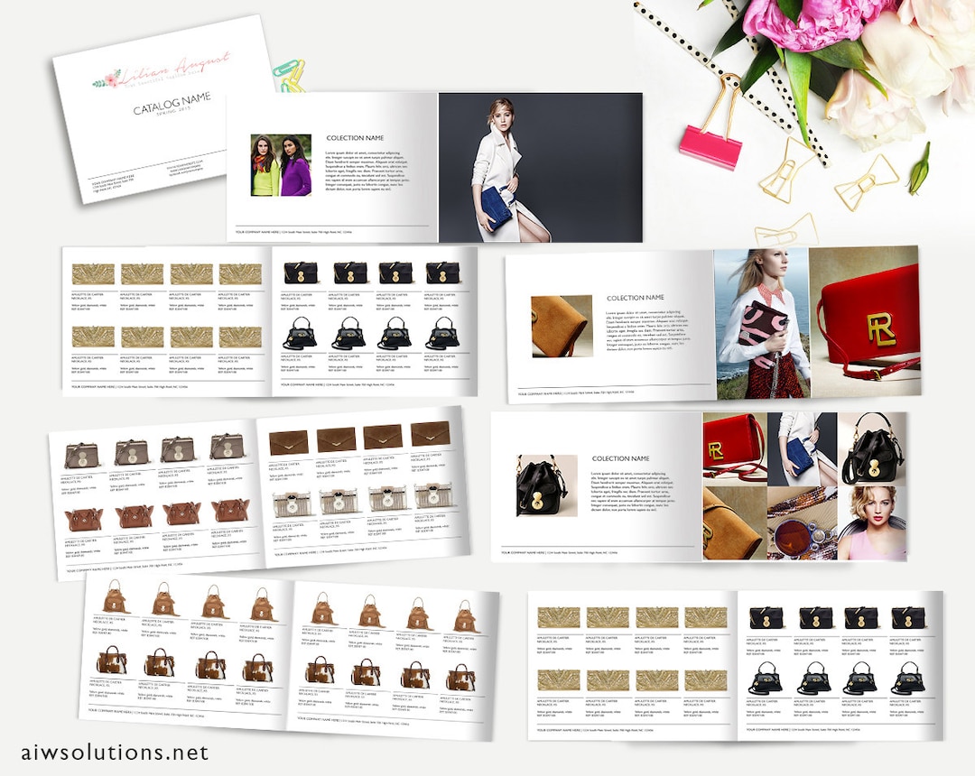 Fashion Catalog Template, Product Catalog, Indesign Catalogue, Custom