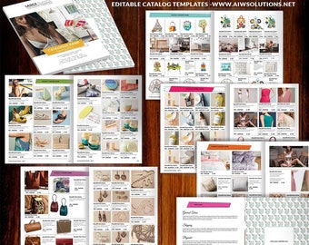 Product lookbook template, Line sheet catalog, product magazine, product showcase template , Wholesale Catalog, retail catalog template