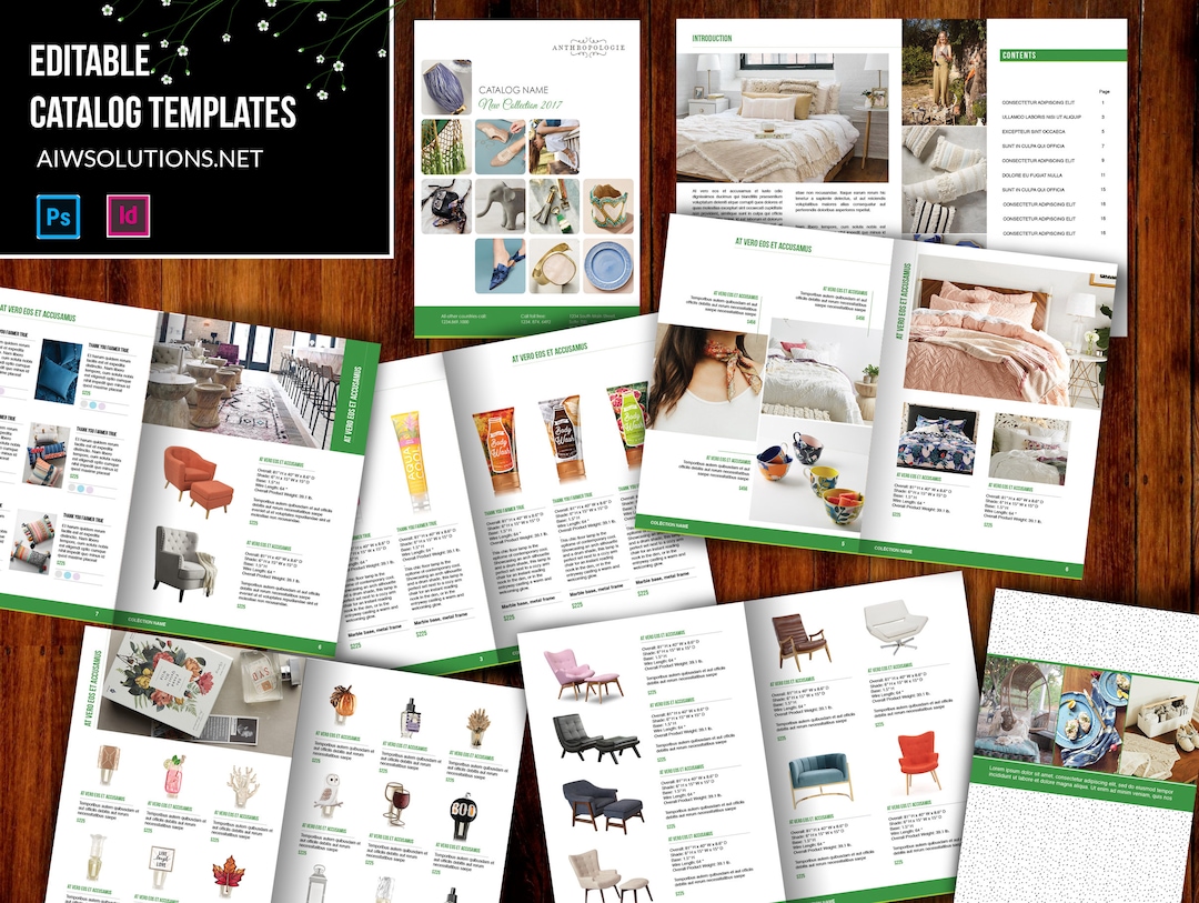 Product Catalogue, Brochure Catalogs Template, Clean Product Catalog