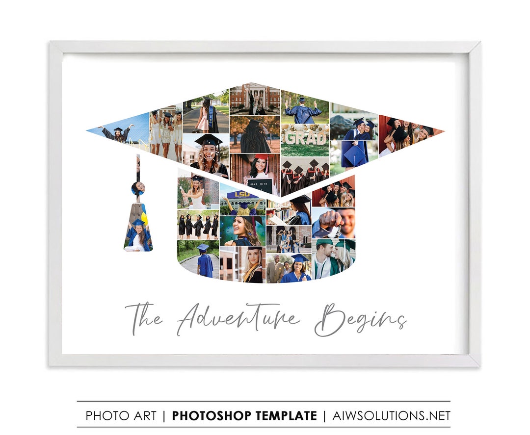 Graduation Photo Collage Examples Graduation Photo Collage,graduation Gift,graduation Cap, Graduation Hat ...