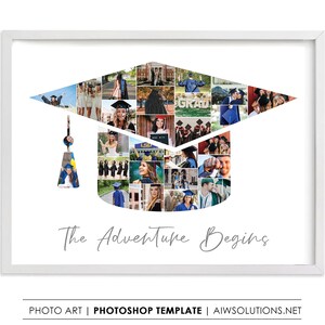 Graduation Photo Collage,Graduation Gift,Graduation cap, Graduation hat Collage, Gift For Grad,School Photo Display