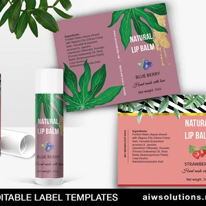 editable label template,label Sticker template,Perfume Roller Ball Label Template,Personalized Lip Balm Labels, Custom Lip Balm Labels- id47