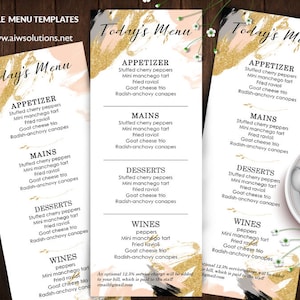 Menu di nozze Canva, modello di menu dei vini, menu di nozze carino, menu di nozze semplice, menu di compleanno, menu di bevande, menu di cibo, menu per ragazze