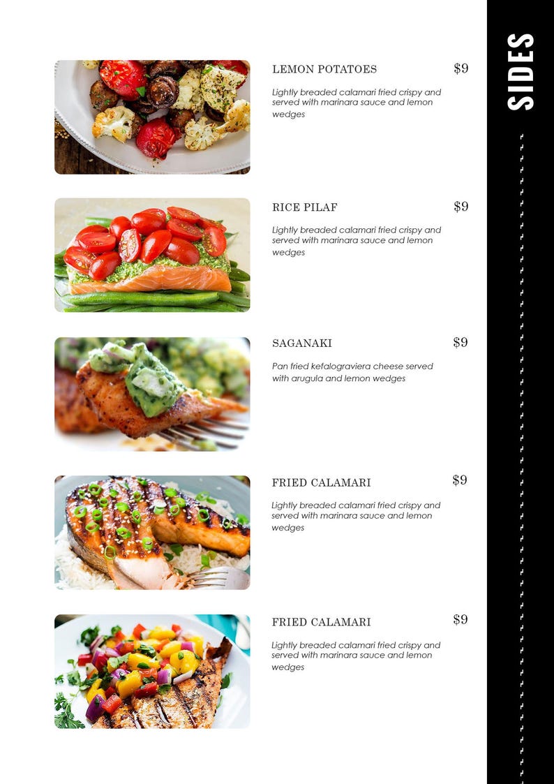 american menu restaurant, Cafe Menus, Cocktail Menu, food and dink menu template, Food Menu, Food Menu bar, French menu restaurant image 4