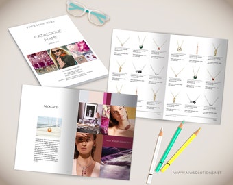 Wholesale Product Catalog template,Photoshop Product Catalog, InDesign Catalogue, Ms word Catalog, jewellery Catalogue Template, Jelevery