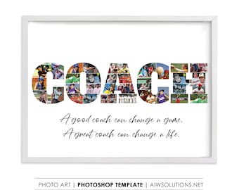 Coach Photo Collage, Sport Coach Collage, Gift For Coach, Gift For Coach,Sport Photo Collage, Baseball Coach Gift, Coach Appreciation Gift