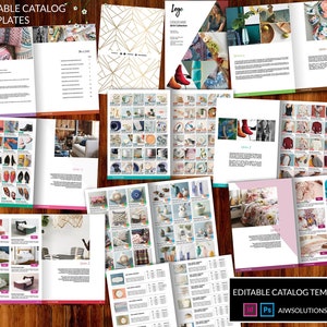 Toy Catalog template, children Catalogue Template, lighting catalog template, furniture Brochure, lookbook template, Interior Catalogs