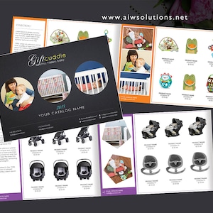 Booklet Template, Wholesale product Catalog, Product Catalog template, Baby catalog, fashion catalog, business catalog
