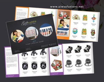 Booklet Template, Wholesale product Catalog, Product Catalog template, Baby catalog, fashion catalog, business catalog