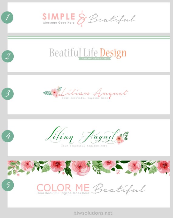 New Etsy Shop Banner Custom Banner Blogger Header Etsy